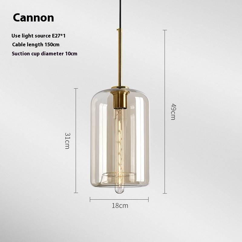 Creative Glass Chandelier Retro Restaurant Bedside Lamp