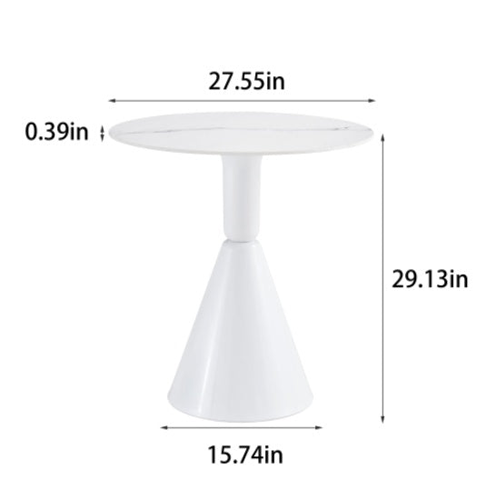 White Coffee Table, Simple Modern Negotiation Table, Balcony Dining Table