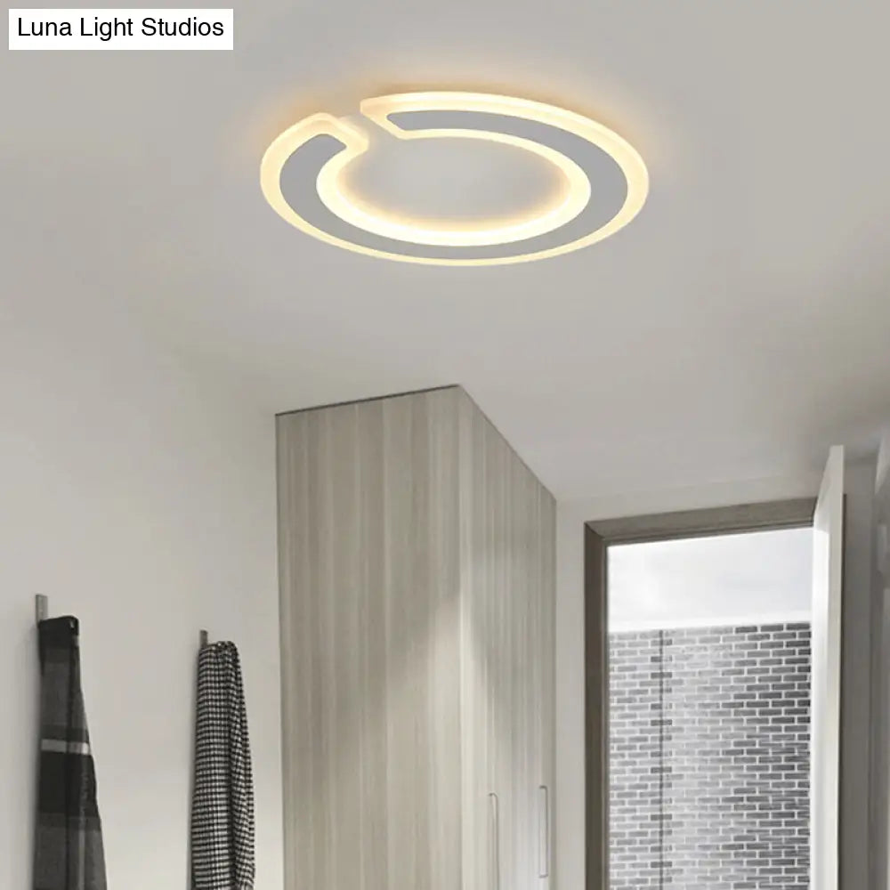 16.5"/20.5" Dia Round Ceiling Lamp - Simple & Elegant LED Flushmount Lighting in Warm/White/Natural Light