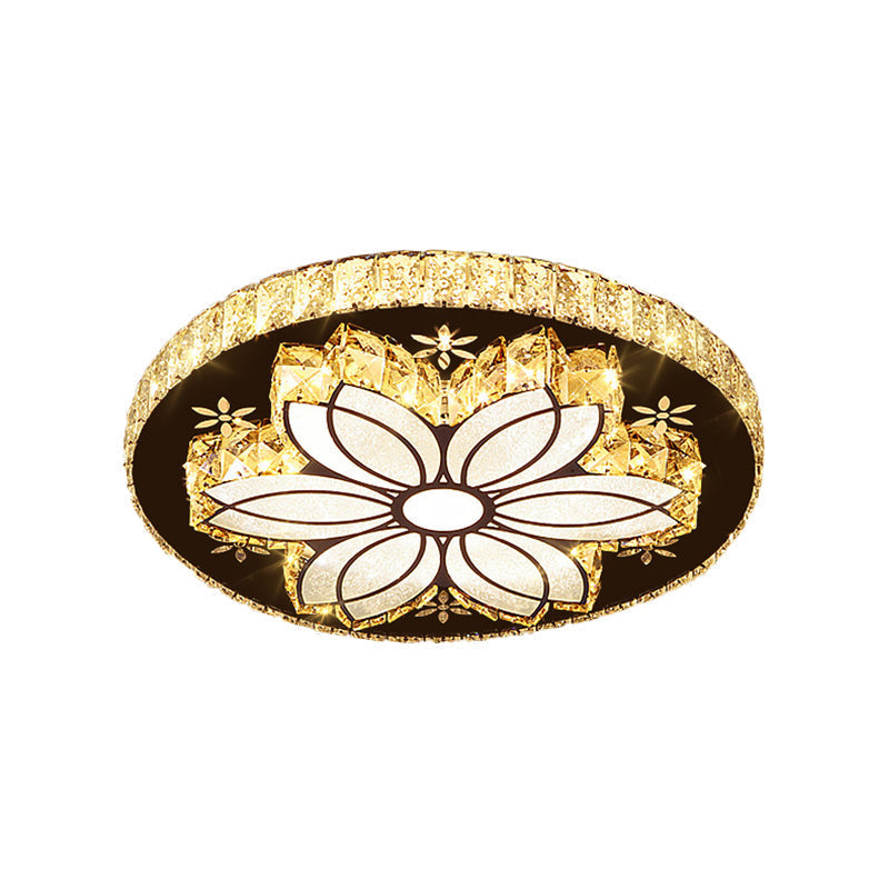 Lámpara de techo empotrada DecorBites™ Modern Cut Crystal Bloom LED - Acabado cromado