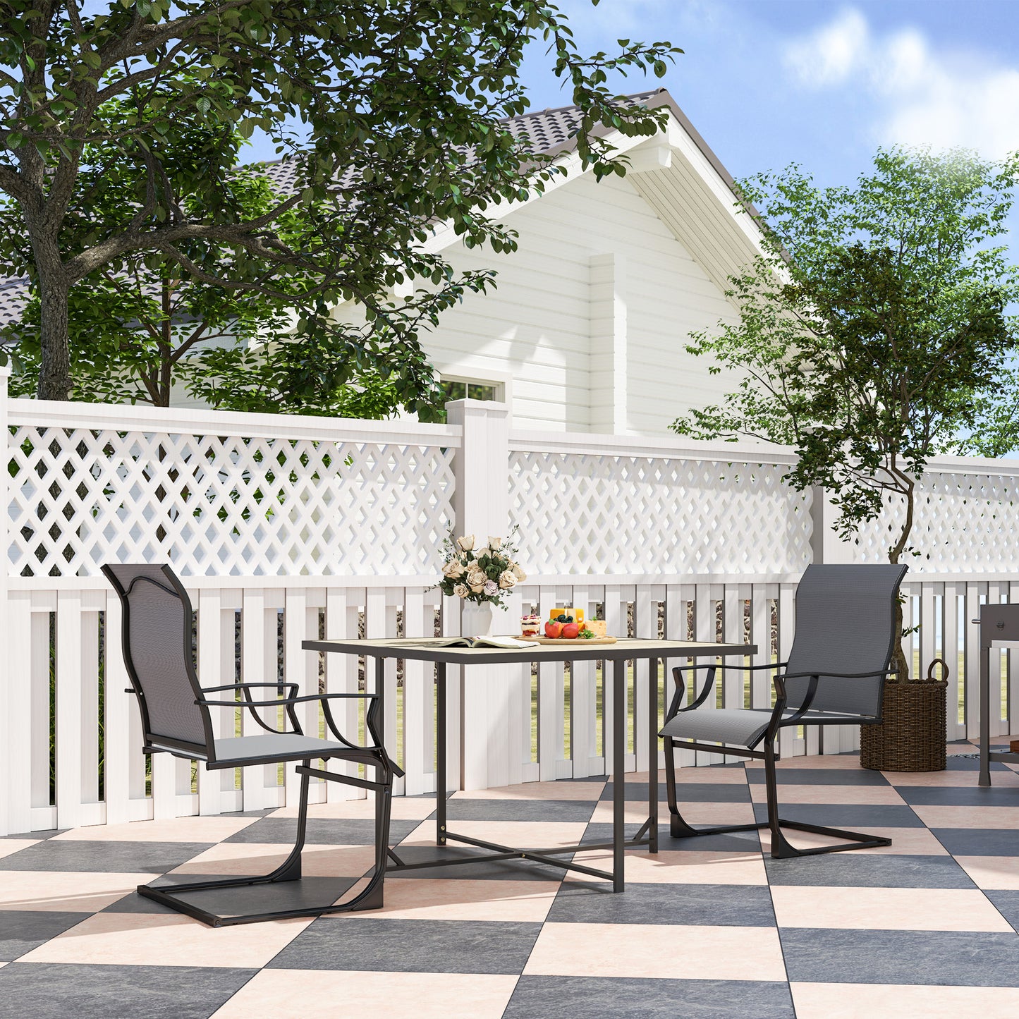 Set of 4 Outdoor Dining Chairs