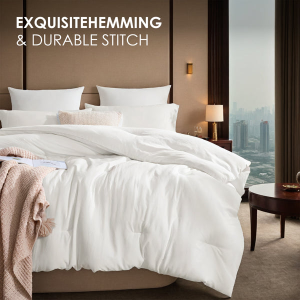 All-Season Oversized Solid Plump Duvet - Premium Durable Comforter With Enhanced Warmth. This Thick Winter Quilt Insert Provides Year-round Comfort, Making It An Ideal Christmas Gift For Daily Use.