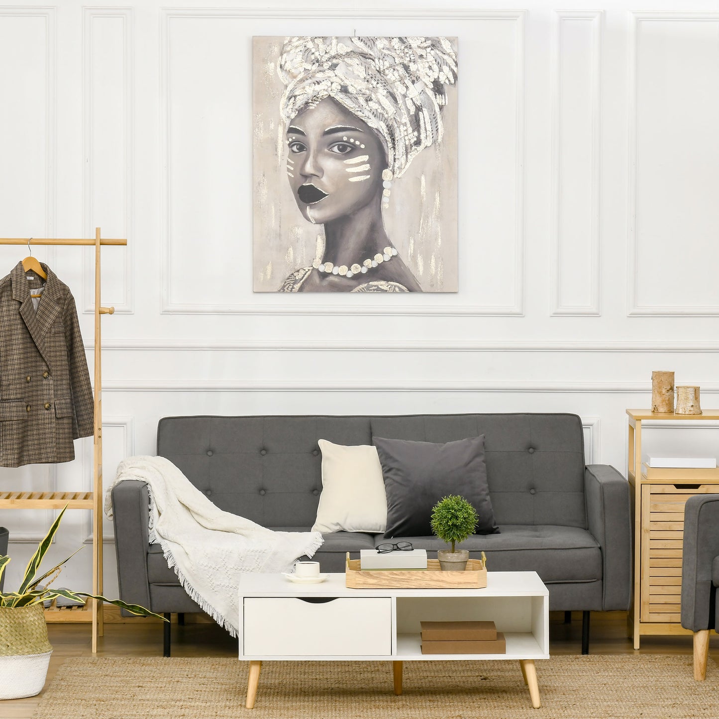 Hand-Painted Canvas Wall Art for Living Room Bedroom