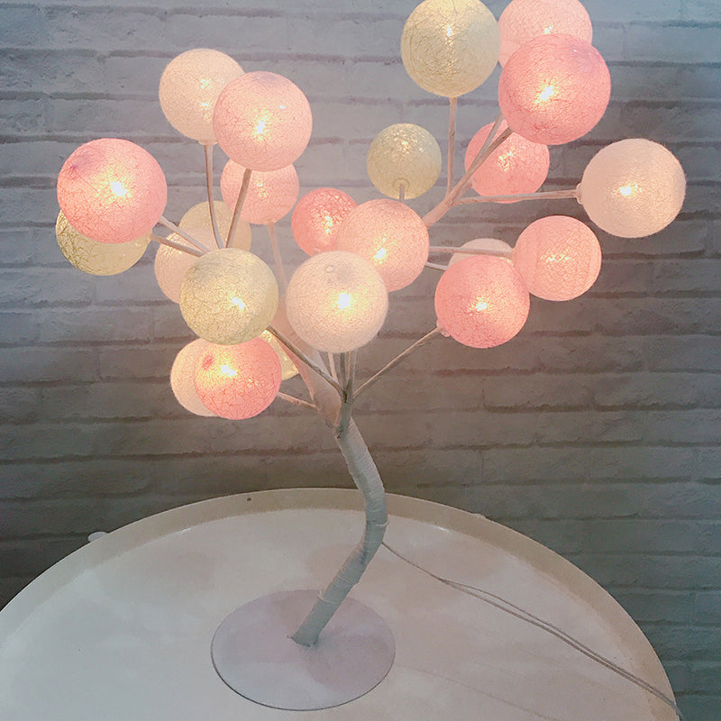 Tree USB Table Lamp: Kid-Friendly Plastic Nightstand LED Light