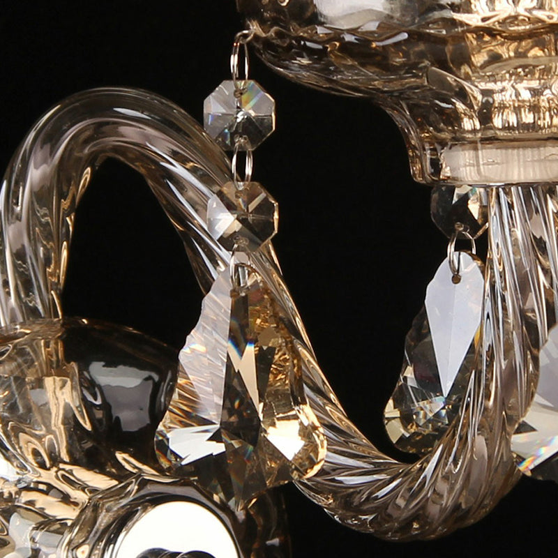 Aplique de pared de tela de estilo antiguo con 2 luces y flecos para dormitorio - Diseño festoneado ámbar