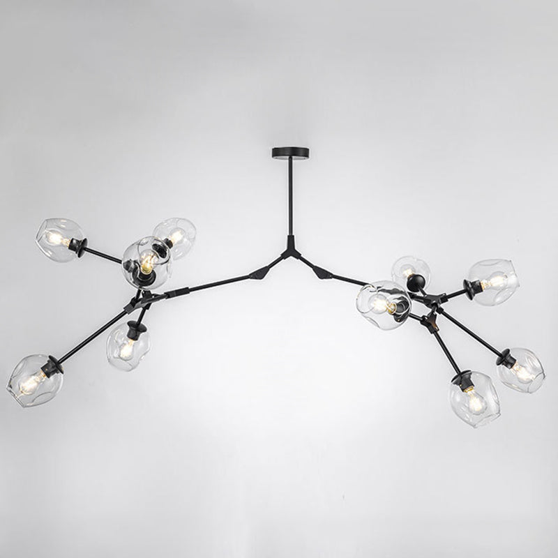 Modern Glass Chandelier for Living Room- Branching Suspension Light