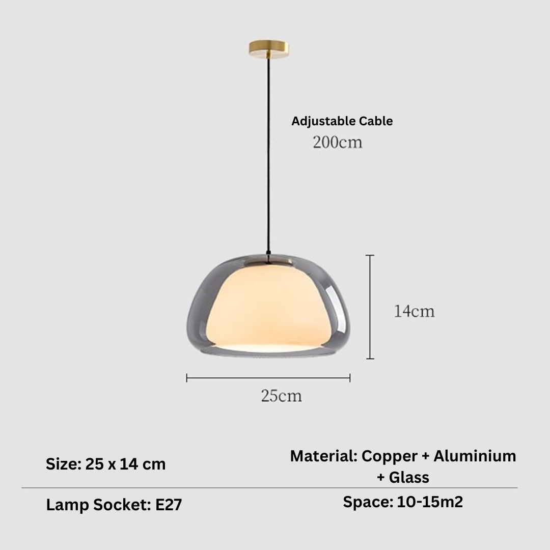 Amba - Jelly Globe Pendant Light Modern Pendant Light Dome Pendant Light