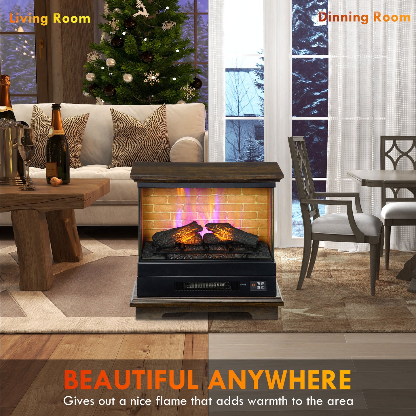 26" Electric Fireplace Stove