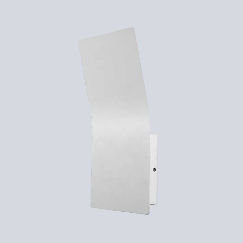 DecorBites™ DecorBites™ Simple Style Metallic Bend Rectangular Wall Sconce - 2-Light White Finish