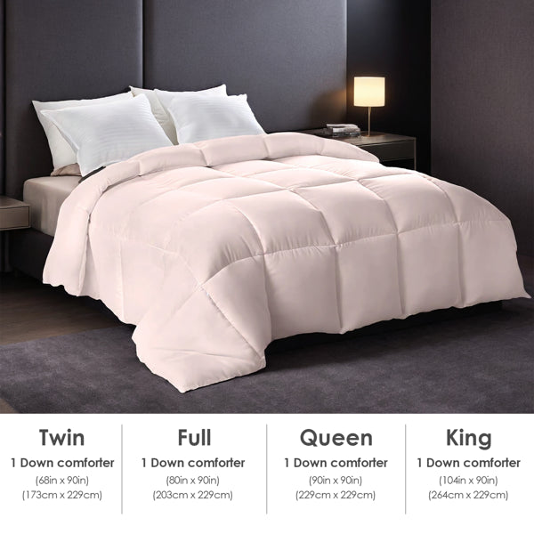 Oversized Plump Thick Duvet - Pink Enhanced Warmth With Skin-friendly Comfort. Perfect For Cozy Bedrooms & Luxury Hotels. Machine Washable. Ideal Christmas Gift.