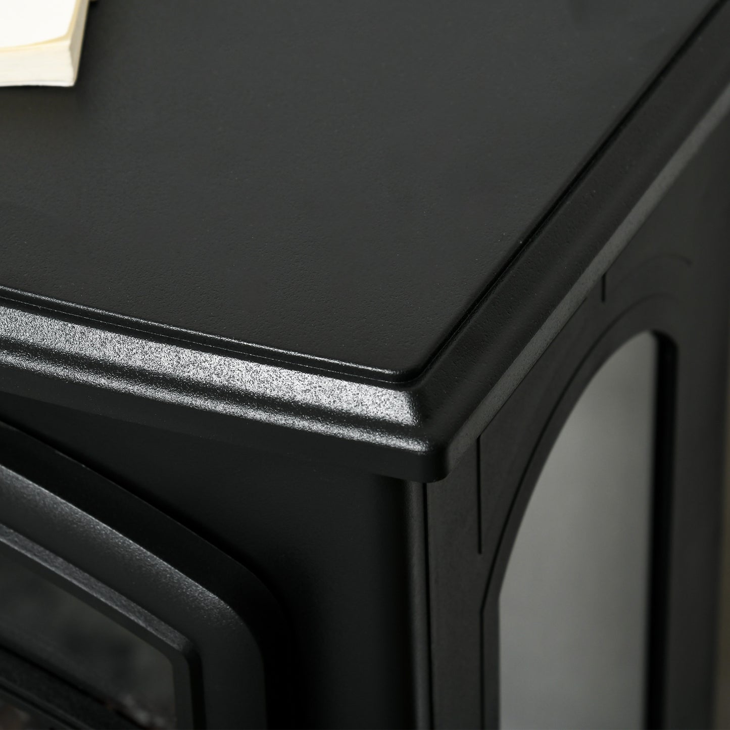 Electric Fireplace Heater Freestanding Fireplace Stove with 3-Side Realistic Flame Overheat Protection 750W/1500W