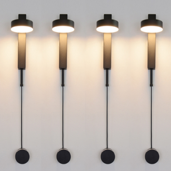 Emelie - Gold Wall Lamp with Dimmer Switch