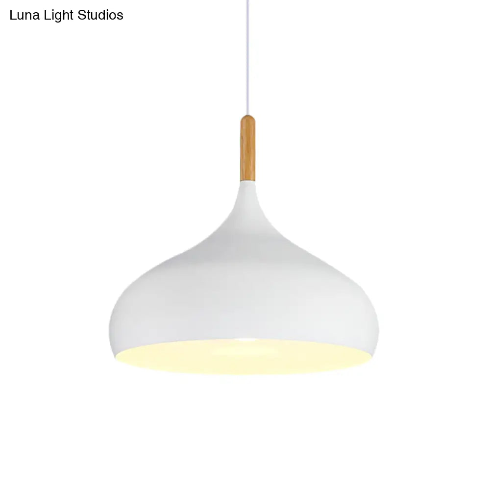 ديكوربايتس™ إضاءة معلقة على شكل دمعة بعرض 9.5 بوصة/12.5 بوصة/14 بوصة على الطراز الشمالي، مصباح معلق معدني واحد باللون الأسود/الأبيض/الذهبي