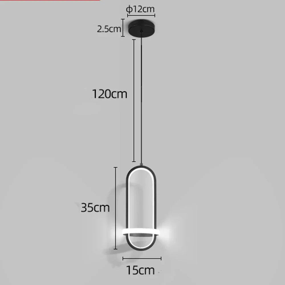 Lámpara colgante LED DecorBites™ para dormitorio y sala de estar - Diseño minimalista moderno