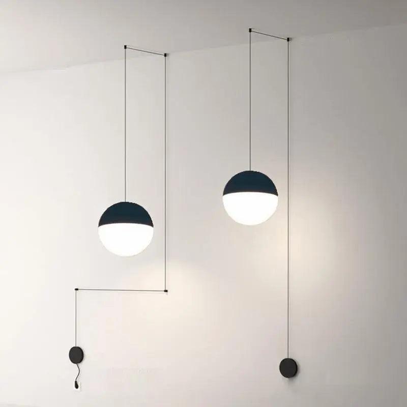 Alise - Nordic Plug-In DIY Glass Hanging Lights For Bedroom