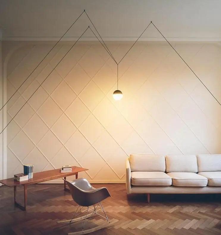 Alise - Nordic Plug-In DIY Glass Hanging Lights For Bedroom
