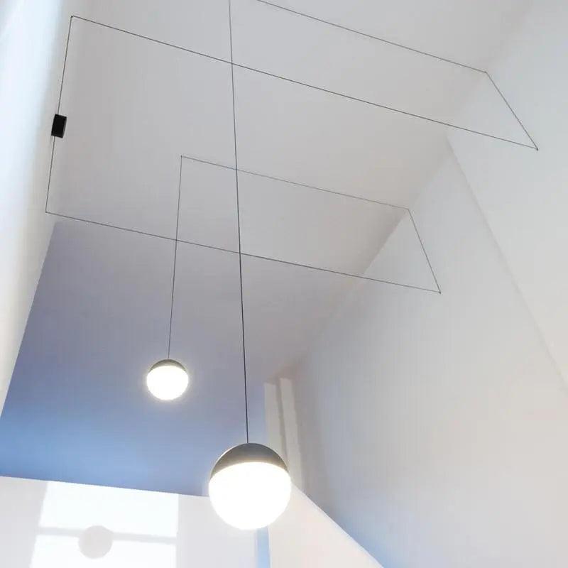 Alise - Nordic Plug-In DIY Glass Hanging Lights For Bedroom