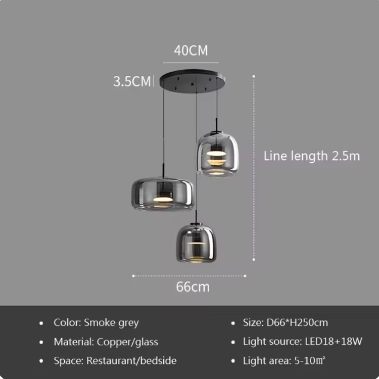 Astrid - Modern Nordic Glass Pendant Light