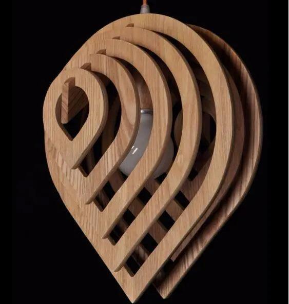 Elsa - Modern Wood Hanging Lights For Bedroom