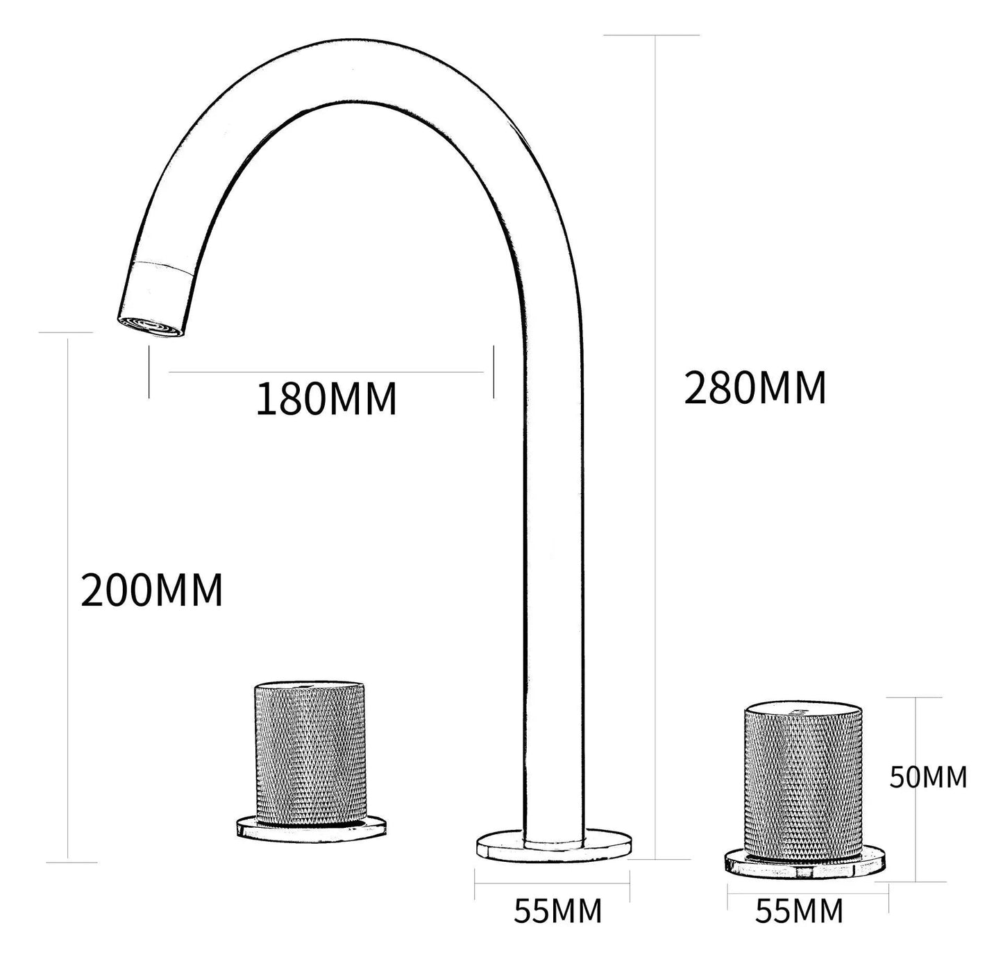 Evelina - Deck Mounted Bathroom Sink Faucets