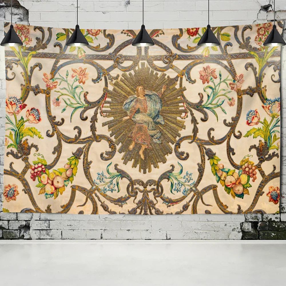 ديكوربايتس™ نسيج جداري بنمط عتيق باللون الكاكي لديكور داخلي فاخر