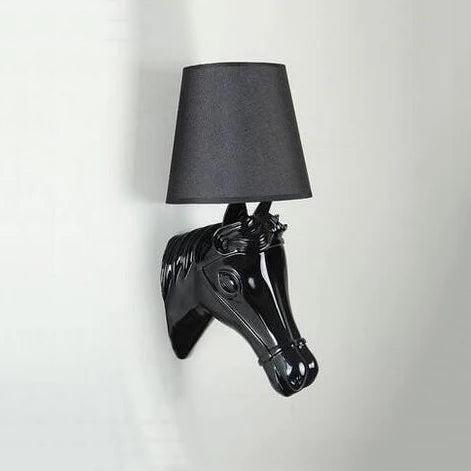 DecorBites™ Horse Wall Lamp: Retro Resin Light for Living Room, Bedroom, or Hotel Corridors
