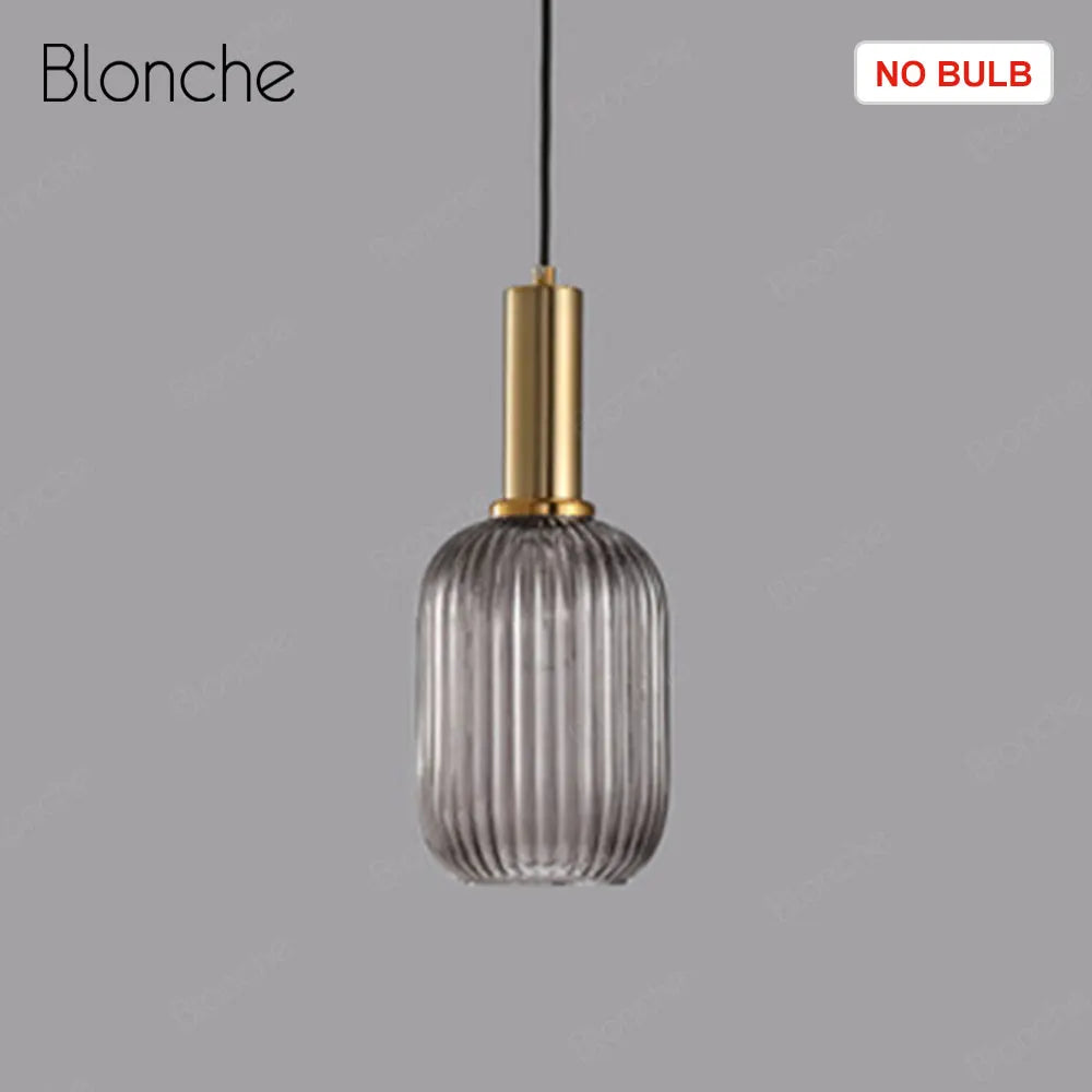 DecorBites™ LED Gold Chandelier Stained Glass Pendant Lamps for Home Decoration