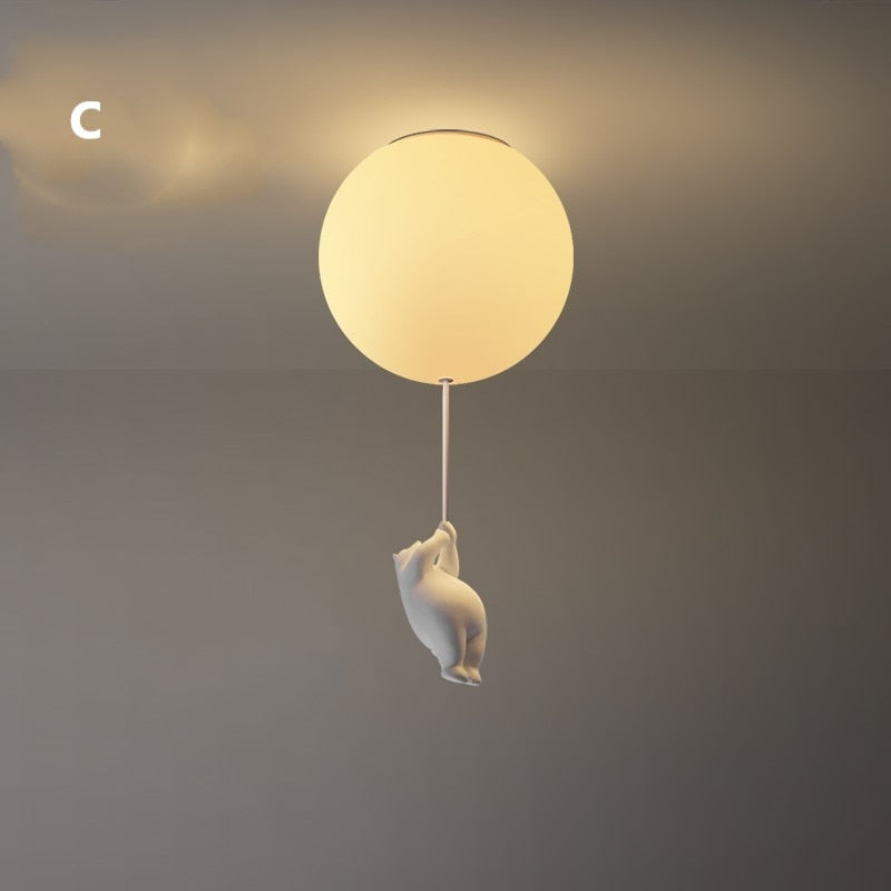 Ruben - Bear Nursery Ceiling Light Childrens Lighting