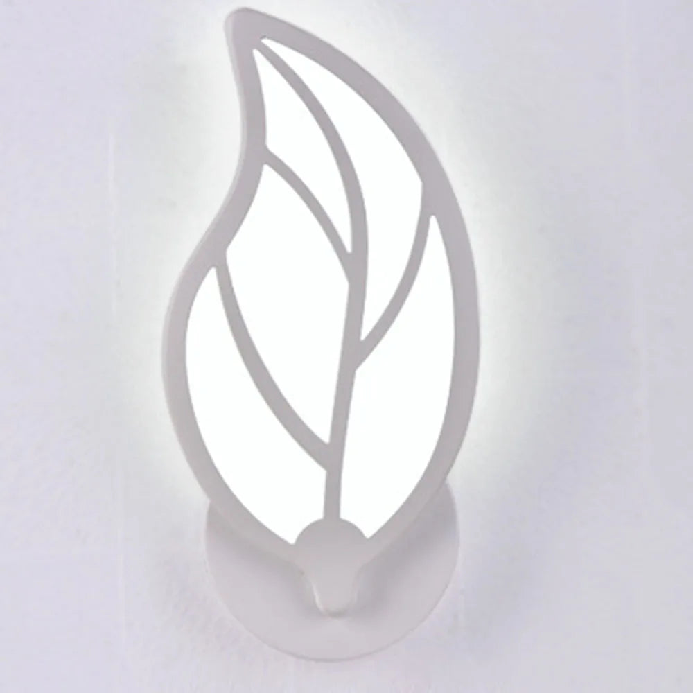 DecorBites™ Leaf Shape LED Wall Sconce for Living Room Bedroom Decor