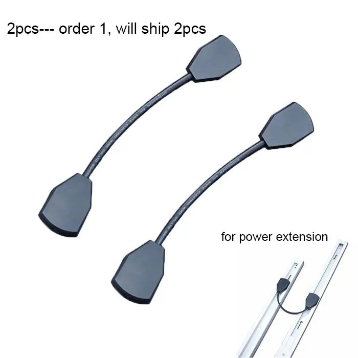 DecorBites™ 100cm Black White Track for Track Lights Aluminum Rail Part