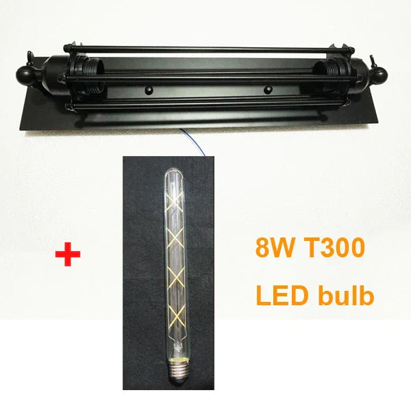 DecorBites™ Industrial Wall Lamp Black Silver Copper 8W LED Sconce Light for Bedroom Café