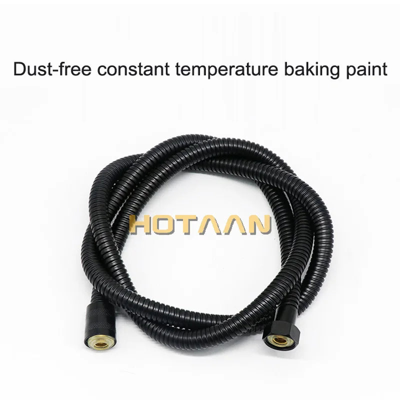 خرطوم دش DecorBites™ مرن من الفولاذ المقاوم للصدأ باللون الأسود مع قفل مزدوج وأنابيب داخلية من EPDM.