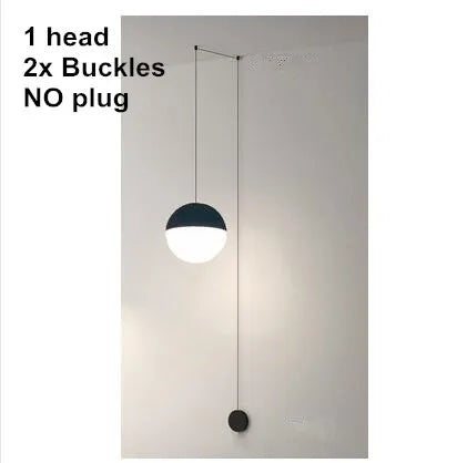 ثريا LED بتصميم هندسي على شكل كرة زجاجية مع مصباح سقف لغرفة المعيشة وغرفة الطعام وغرفة النوم من DecorBites™