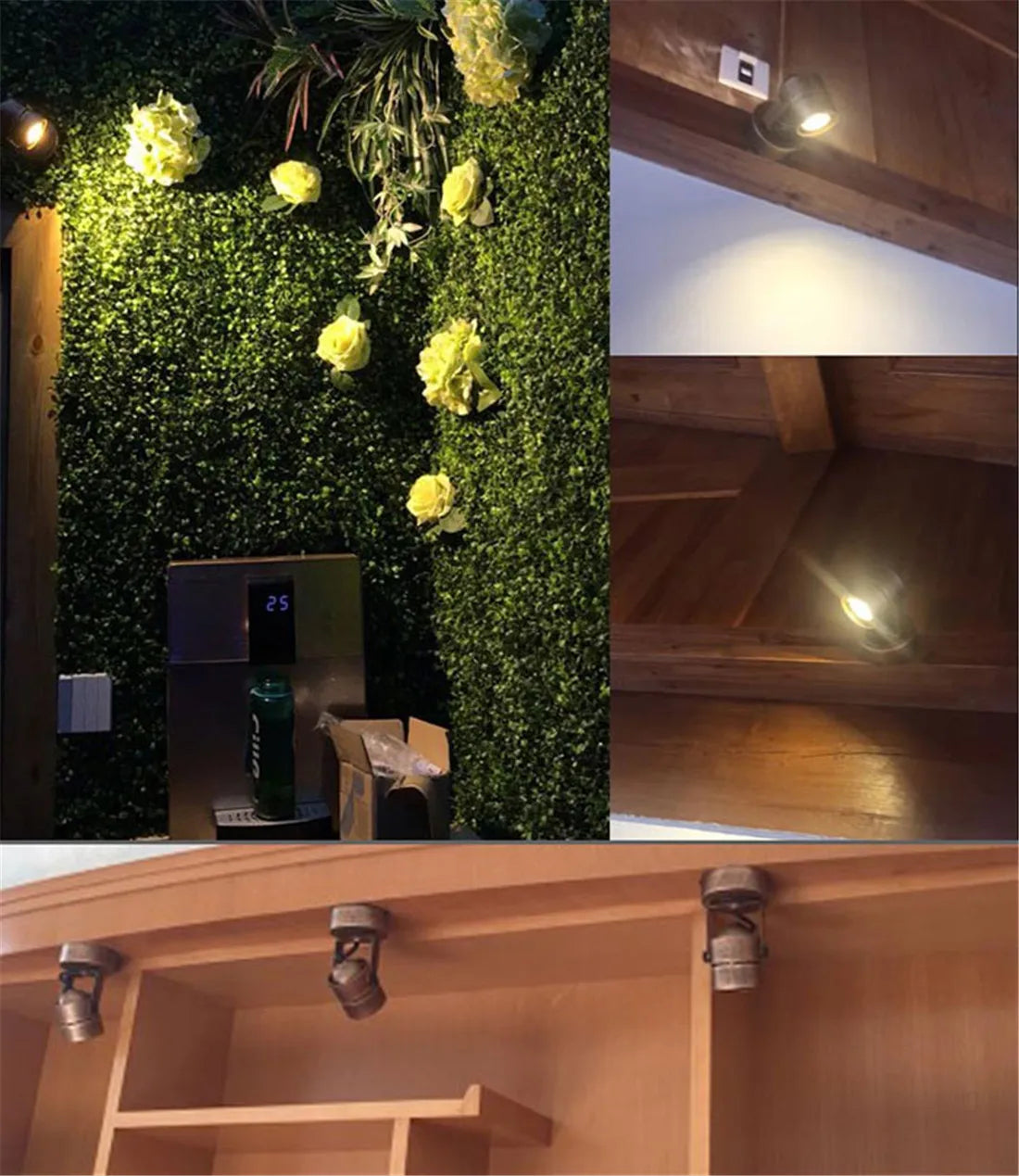 DecorBites™ Industrial Mini Ceiling Spotlights - Retro Adjustable Bronze Lamps