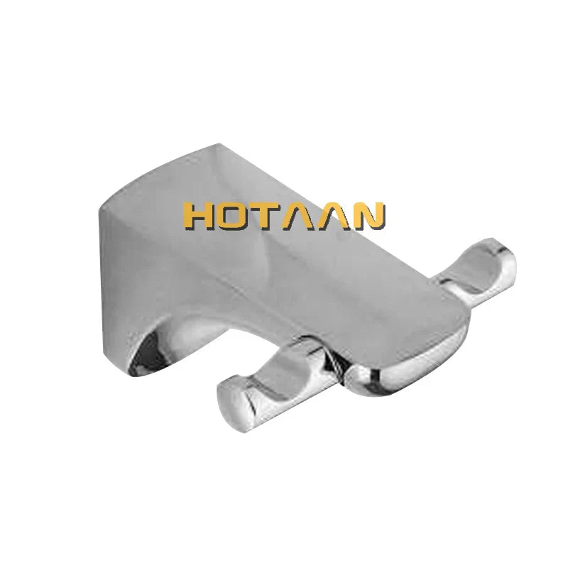 Gancho para bata DecorBites™ Crystal Zinc Chrome - Toallero de baño - Decoración de lujo para el hogar