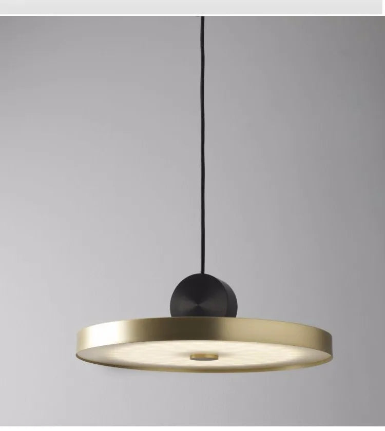 DecorBites™ Golden LED Pendant Light for Dining Room, Living Room, Bedroom, and More