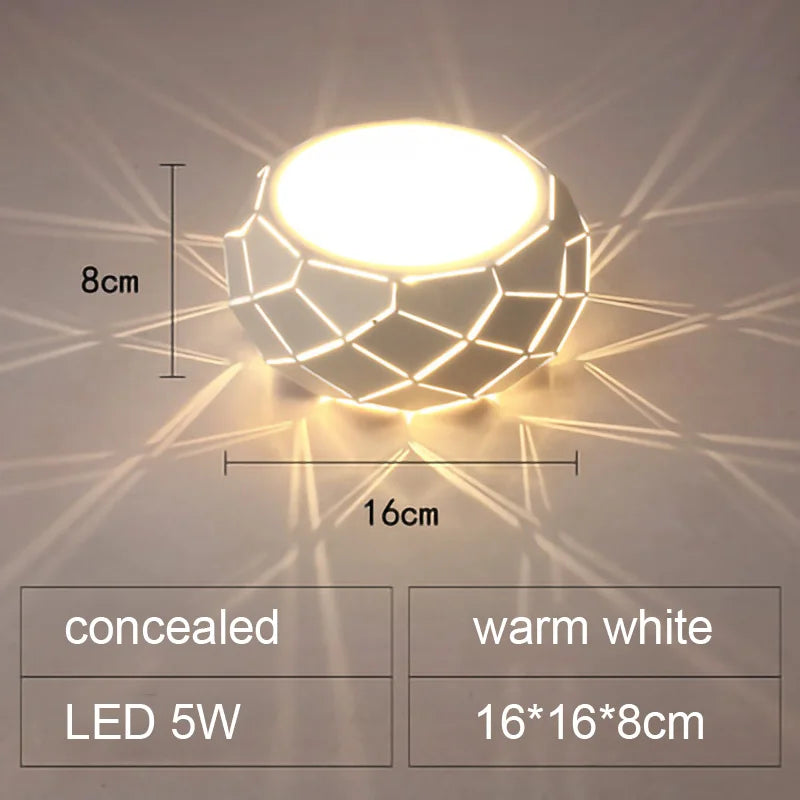 DecorBites™ LED Ceiling Light: Simplicity 5W 12W Dimmable Cylinder Lamp for Aisle Corridor