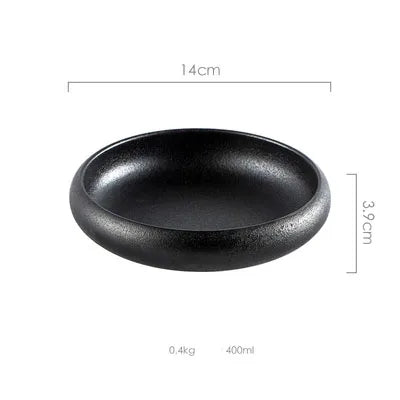 DecorBites™ Ceramic Kimchi Plate - 6inch Round Dish - Solid Glaze