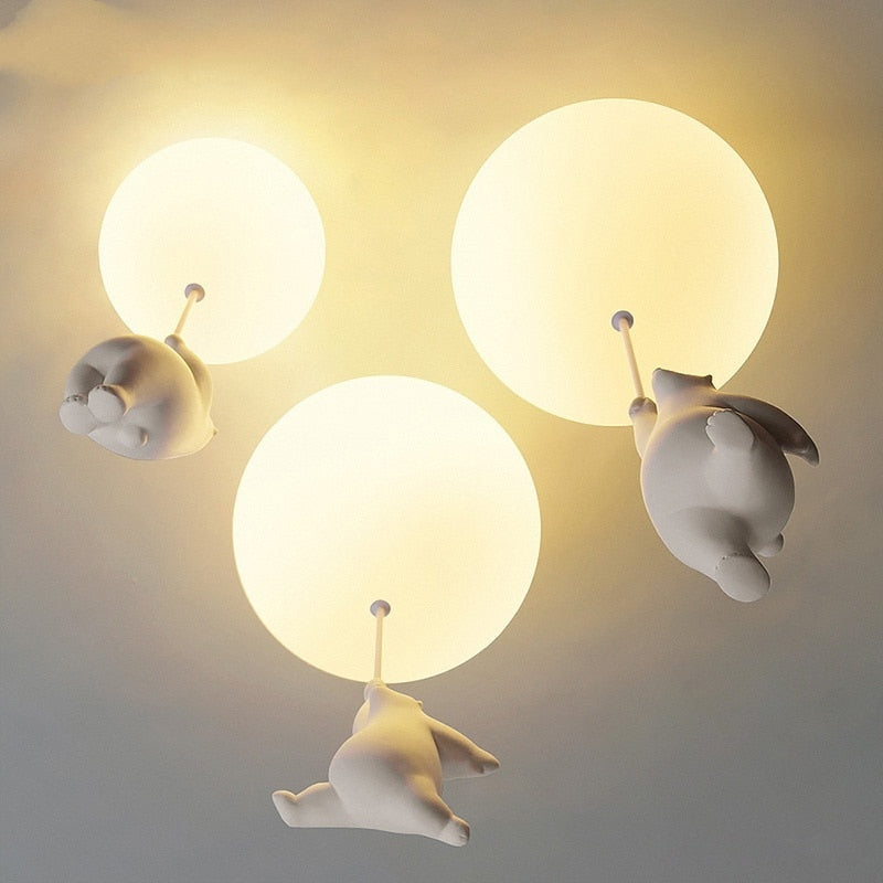 Ruben - Bear Nursery Ceiling Light Childrens Lighting