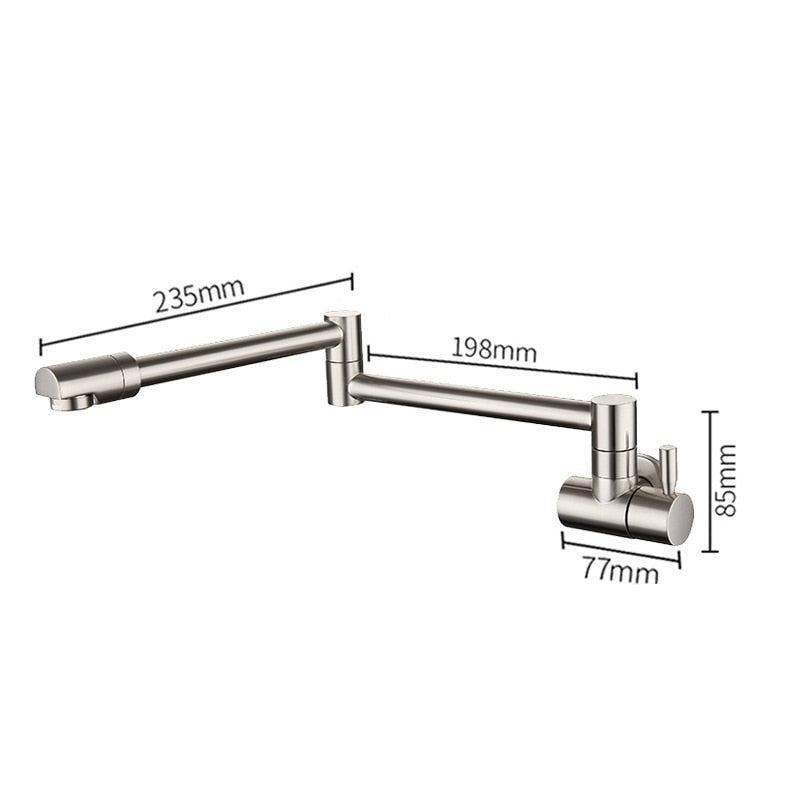 Saima - Modern Pot Filler Faucet Tap Wall Mounted Faucet