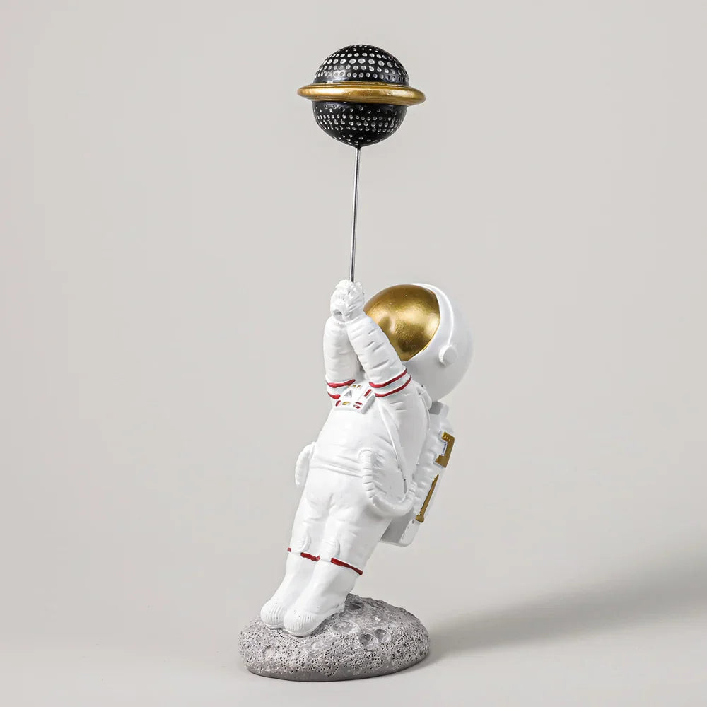 DecorBites™ Astronauts Figurines Gold Tabletop Decoration Creative Spaceman Figures