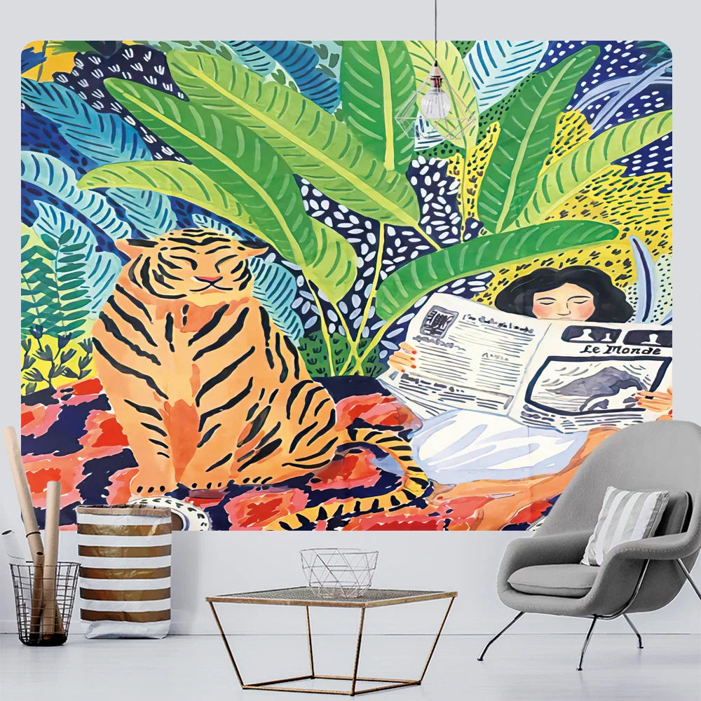 DecorBites™ Bohemian Home Art Tapestry Yoga Mat Sofa Blanket Sheets