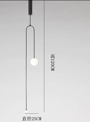 Torborg Minimalist Bedroom Bedside Led Chandelier Light