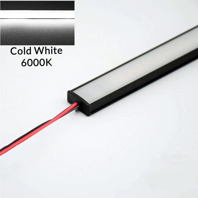 Perfiles de aluminio para tiras LED en forma de U AC220V de DecorBites™ - Iluminación lineal tubular bajo mueble