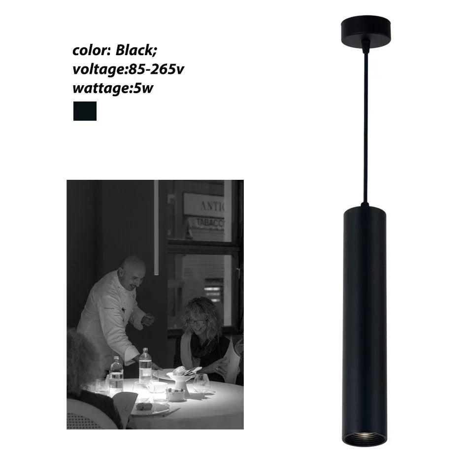 DecorBites™ LED Tube Pendant Light 5W - Kitchen Dining Shop Decor Fixture