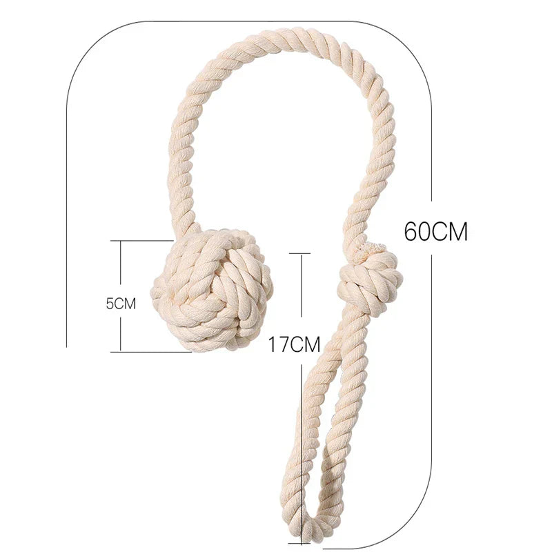 DecorBites™ Handwoven Cotton Curtain Tieback Ball Pendant Mini Tapestry Decoration
