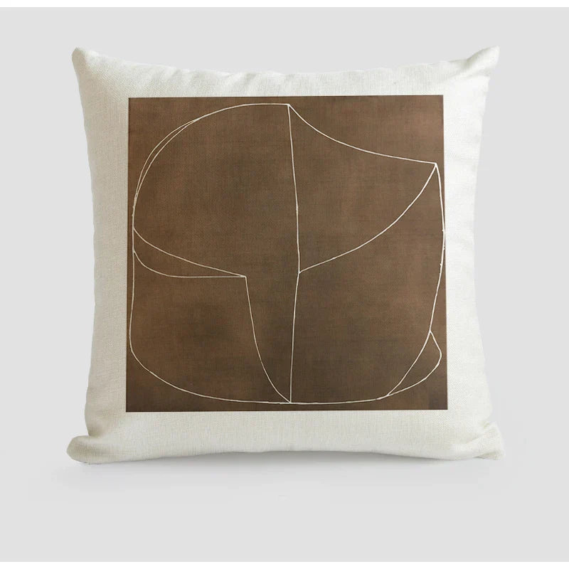 DecorBites™ Japanese Art Handmade Square Cushion Cover 45x45 for Literary Youth Fashion