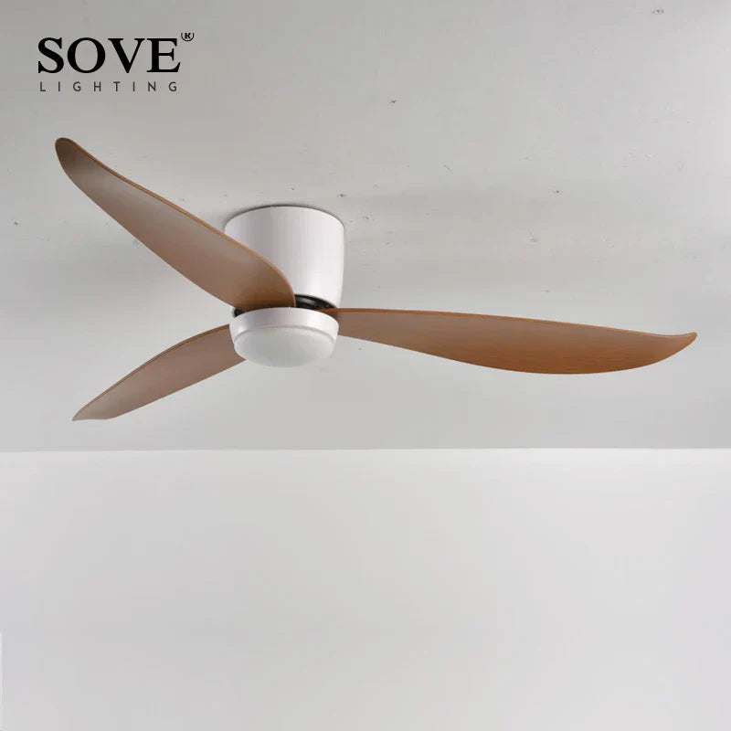 DecorBites™ LED Ceiling Fan with Remote Control, Modern Design, Bedroom Decor, 220V