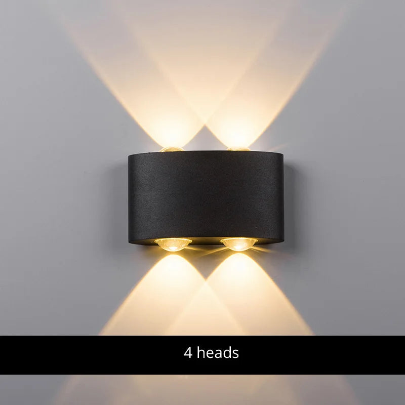 مصابيح الحائط المصنوعة من الألومنيوم من DecorBites™: وحدة إضاءة بجانب السرير وغرفة المعيشة، إضاءة دافئة/باردة، تيار متردد 85-260 فولت