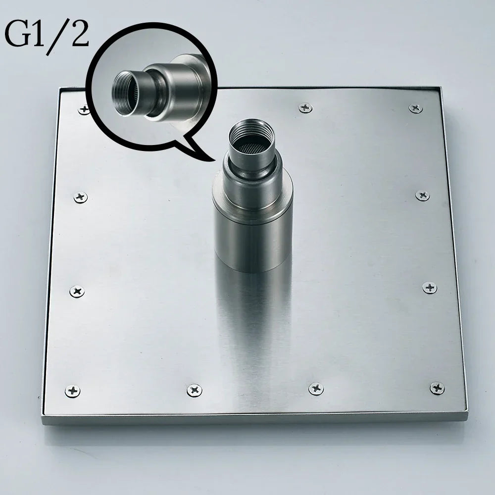 رأس دش DecorBites™ مقاس 16 بوصة LED مع أضواء متغيرة الألوان.